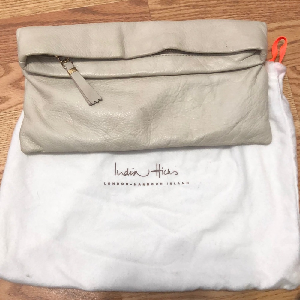 India Hicks Carmen Clutch- Stone